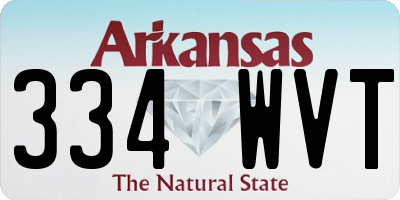 AR license plate 334WVT