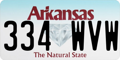 AR license plate 334WVW