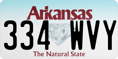 AR license plate 334WVY