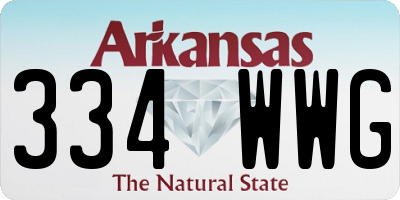 AR license plate 334WWG