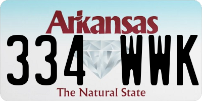 AR license plate 334WWK