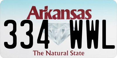 AR license plate 334WWL