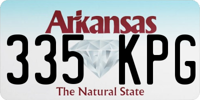 AR license plate 335KPG