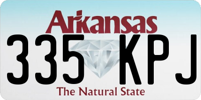 AR license plate 335KPJ