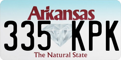 AR license plate 335KPK