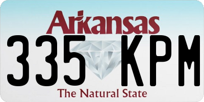 AR license plate 335KPM