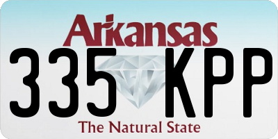 AR license plate 335KPP