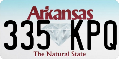 AR license plate 335KPQ