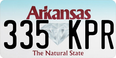 AR license plate 335KPR