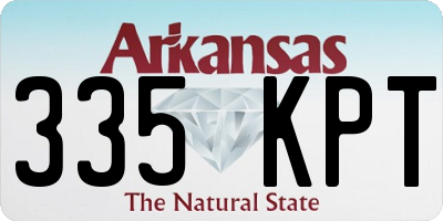 AR license plate 335KPT