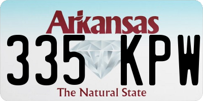 AR license plate 335KPW