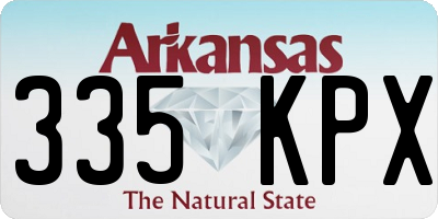 AR license plate 335KPX