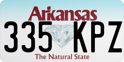 AR license plate 335KPZ