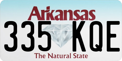 AR license plate 335KQE
