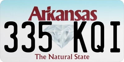 AR license plate 335KQI