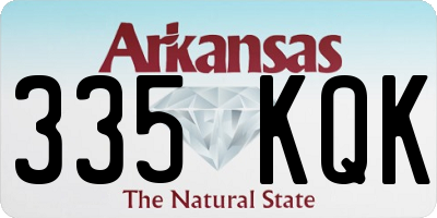 AR license plate 335KQK