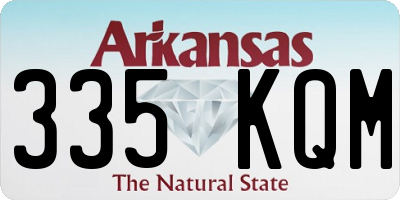 AR license plate 335KQM