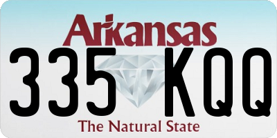 AR license plate 335KQQ