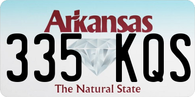 AR license plate 335KQS