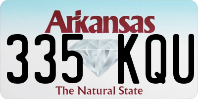 AR license plate 335KQU
