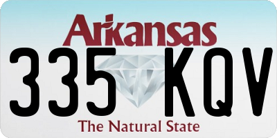 AR license plate 335KQV