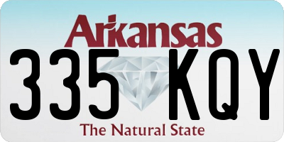 AR license plate 335KQY