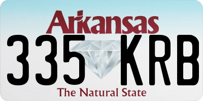 AR license plate 335KRB