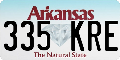 AR license plate 335KRE