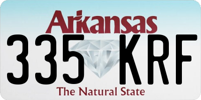 AR license plate 335KRF