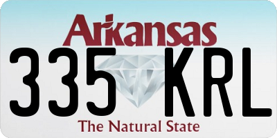 AR license plate 335KRL