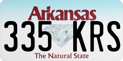 AR license plate 335KRS