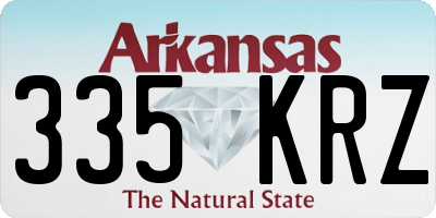 AR license plate 335KRZ