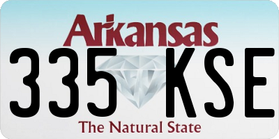 AR license plate 335KSE