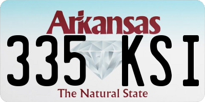 AR license plate 335KSI
