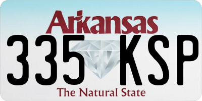 AR license plate 335KSP