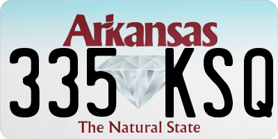 AR license plate 335KSQ