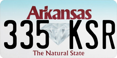 AR license plate 335KSR