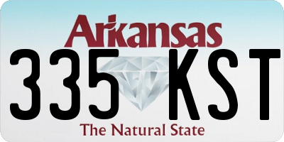 AR license plate 335KST