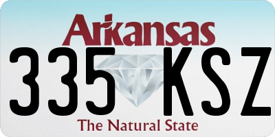 AR license plate 335KSZ