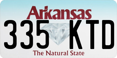 AR license plate 335KTD
