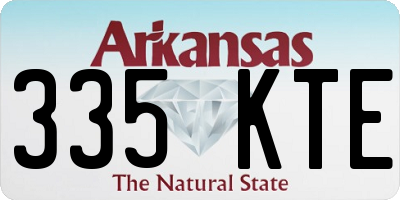 AR license plate 335KTE