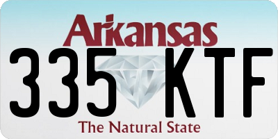 AR license plate 335KTF