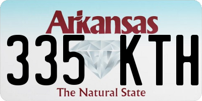 AR license plate 335KTH