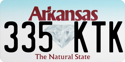 AR license plate 335KTK