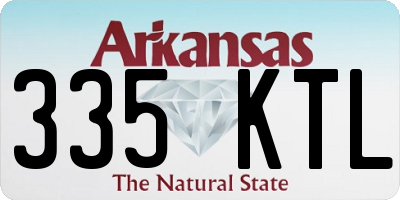 AR license plate 335KTL