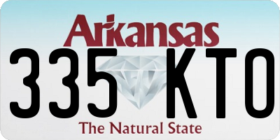 AR license plate 335KTO