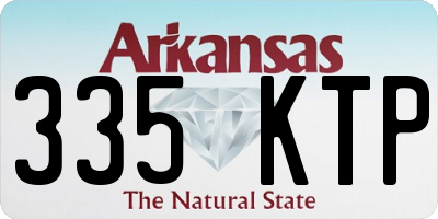 AR license plate 335KTP