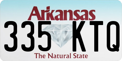 AR license plate 335KTQ