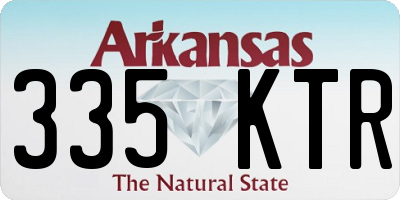 AR license plate 335KTR