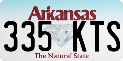 AR license plate 335KTS